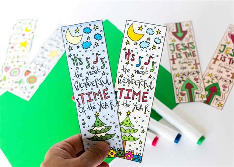 Christmas Bookmarks Printable